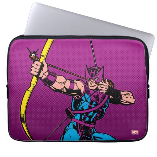 Hawkeye Retro Character Art Laptop Sleeve