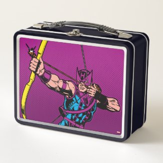 Hawkeye Retro Character Art Metal Lunch Box