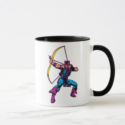 Hawkeye Retro Character Art Mug
