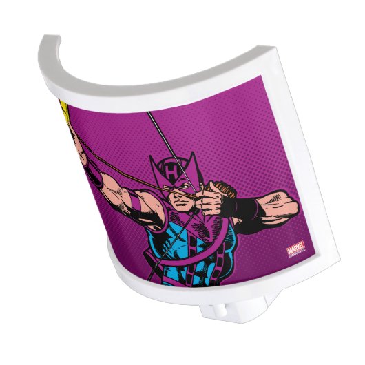 Hawkeye Retro Character Art Night Light (Angled)