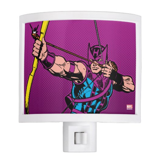 Hawkeye Retro Character Art Night Light (Front)