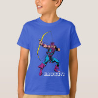 Hawkeye Retro Character Art T-Shirt