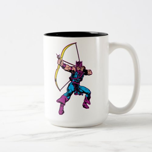 Hawkeye Retro Character Art Two_Tone Coffee Mug
