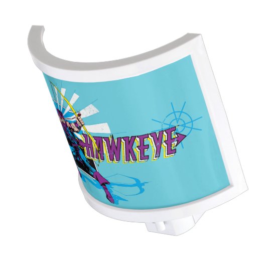 Hawkeye Retro Comic Graphic Night Light (Angled)