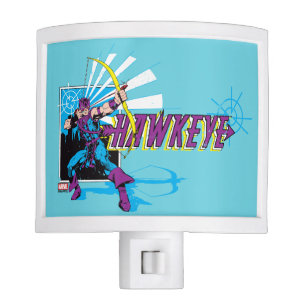 Hawkeye Retro Comic Graphic Night Light