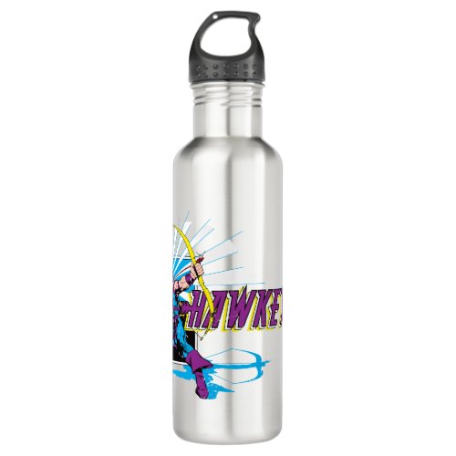 Hawkeye Retro Comic Graphic Stainless Steel Water Bottle