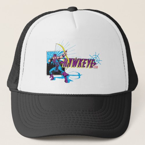 Hawkeye Retro Comic Graphic Trucker Hat