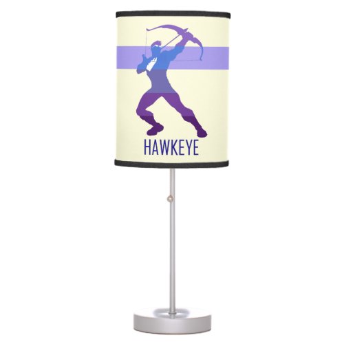 Hawkeye Silhouette Color Block Table Lamp