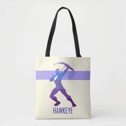 Hawkeye Silhouette Color Block Tote Bag