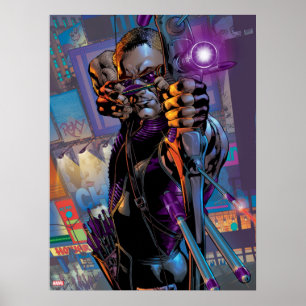 Hawkeye Taking Aim Poster