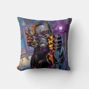 Hawkeye Taking Aim Throw Pillow