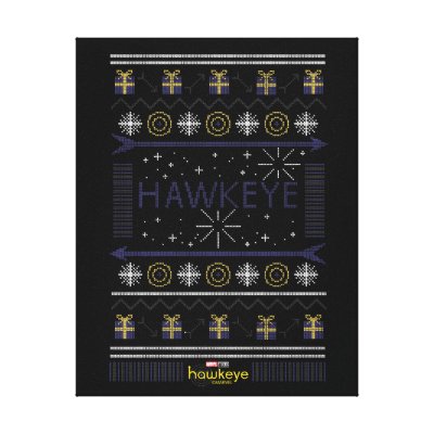 Hawkeye Winter Holiday Graphic Canvas Print