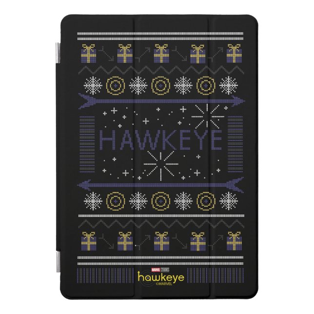 Hawkeye Winter Holiday Graphic iPad Pro Cover (Front)