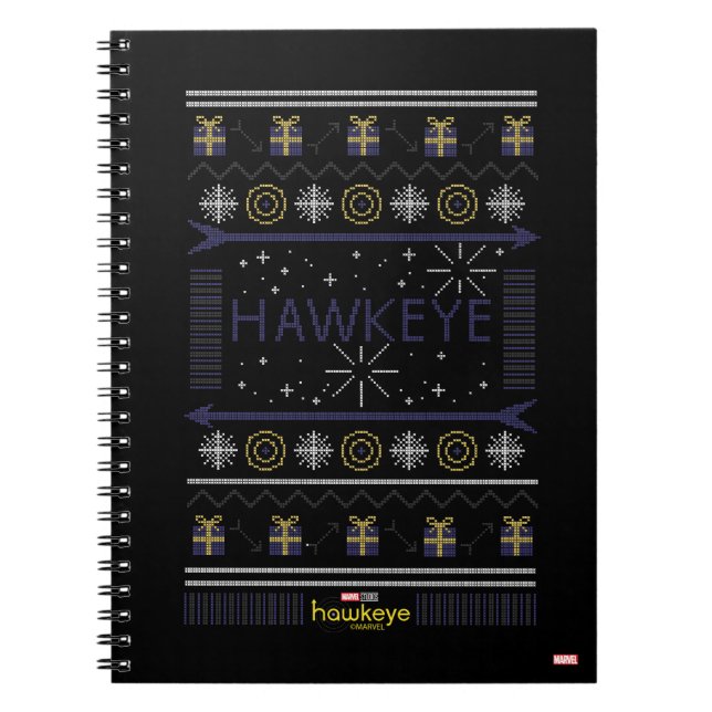 Hawkeye Winter Holiday Graphic Notebook (Front)