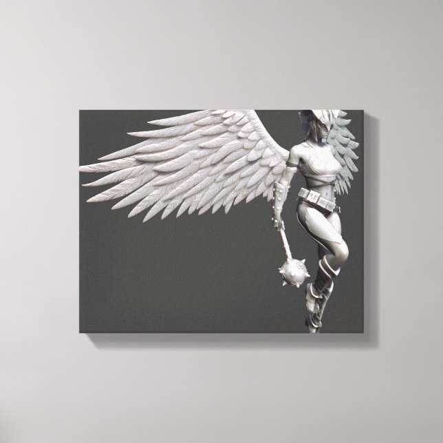Hawkgirl Canvas Print (Front)