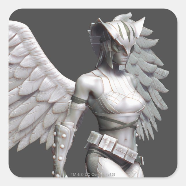 Hawkgirl Square Sticker (Front)