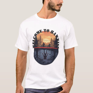 Hawkins Upside-Down Split Scene T-Shirt