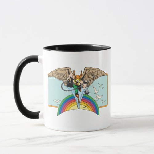 Hawkman Flies Thru Sky Mug