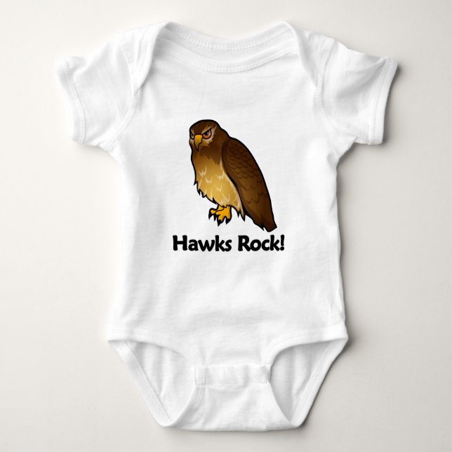 Hawks Rock! Baby Bodysuit (Front)
