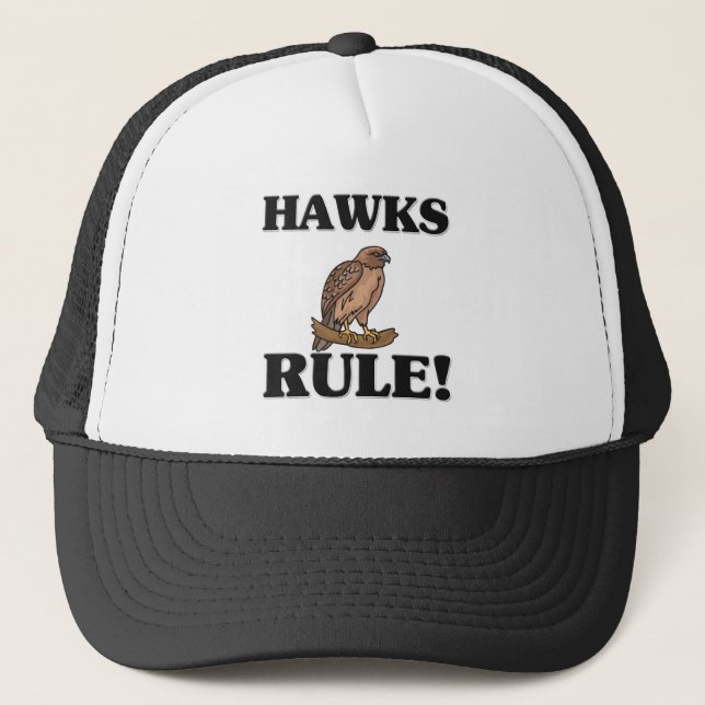 HAWKS Rule! Trucker Hat (Front)
