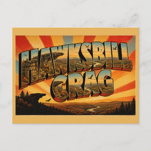 Hawksbill Crag Arkansas Sandstone Overhang Art Postcard