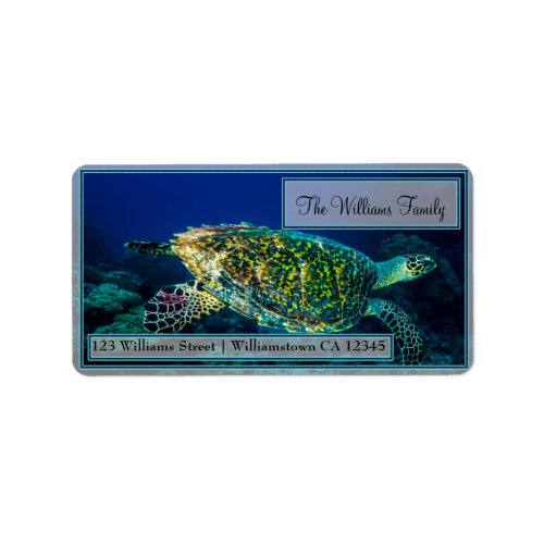 Hawksbill Sea Turtle Address Labels