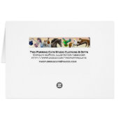 Hawksbill Sea Turtle Card (Back Horizontal)