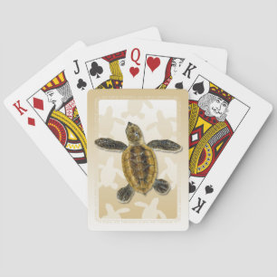 Hawksbill Sea Turtle Hatchling Playing Cards