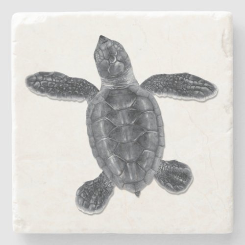 Hawksbill Sea Turtle Stone Coaster