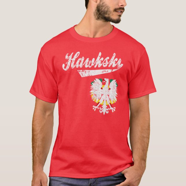 Hawkski Chicago Polish Fan T-Shirt (Front)