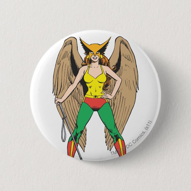 Hawkwoman Button (Front)