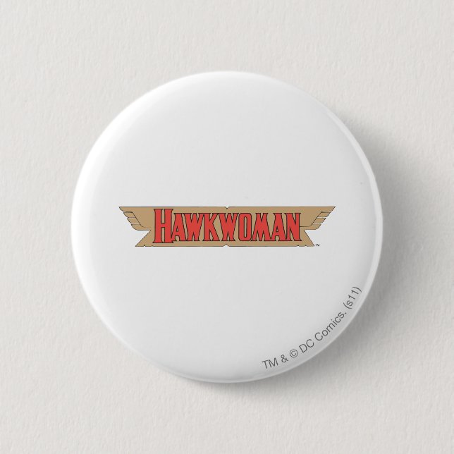 Hawkwoman Logo Pinback Button (Front)