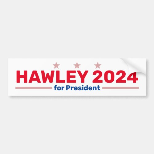 Hawley 2024 bumper sticker