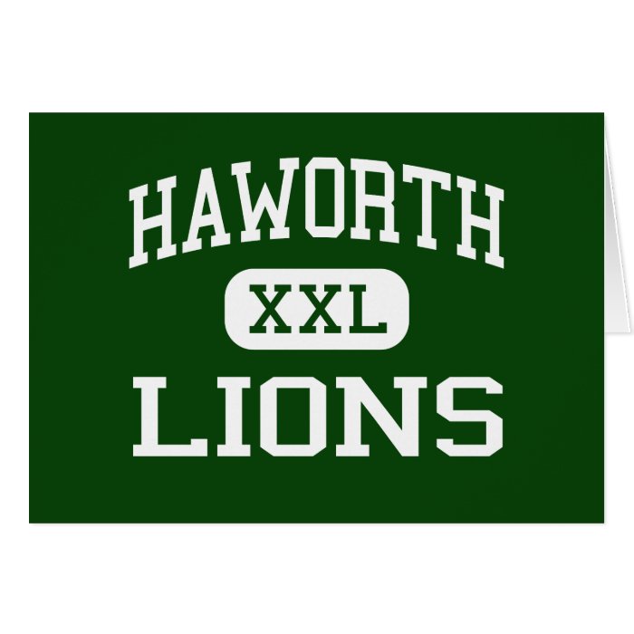 Haworth   Lions   High School   Haworth Oklahoma Greeting Card