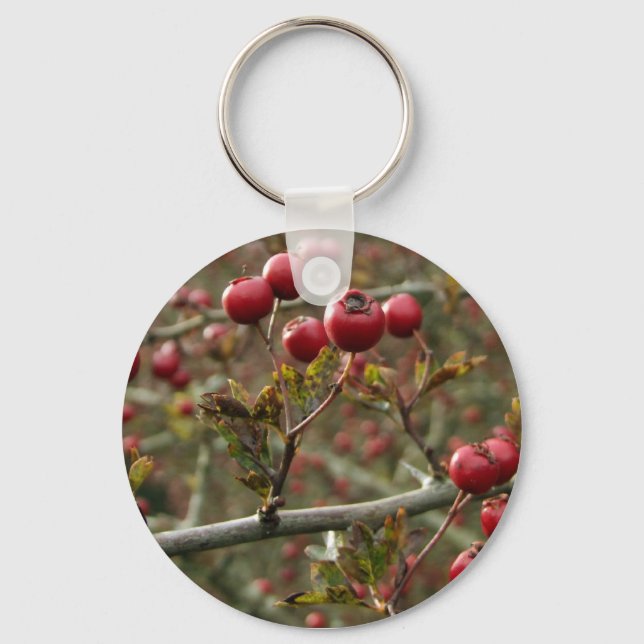 Hawthorn Berries Keychain (Front)