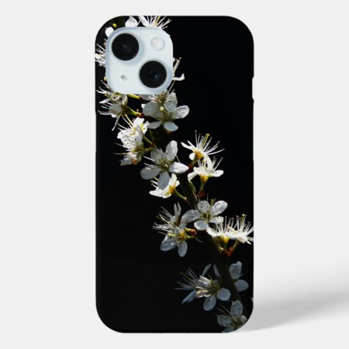 Hawthorn Flowers iphcnm iPhone 15 Case