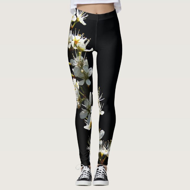 Hawthorn Flowers lecnm Leggings (Front)