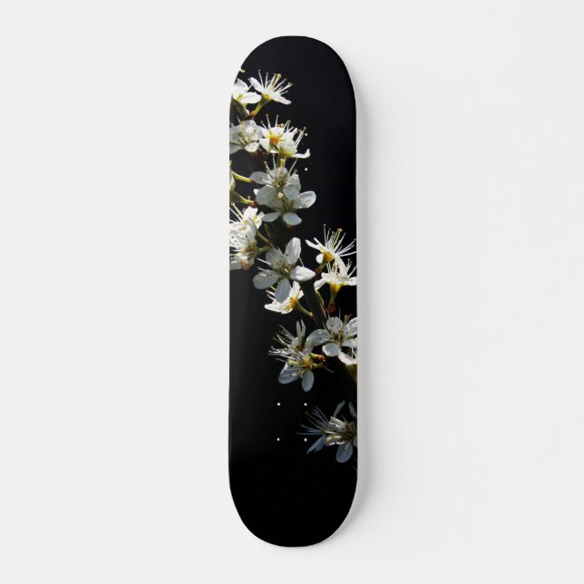 Hawthorn Flowers sdcnm Skateboard (Front)
