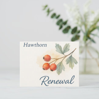 Hawthorn — Renewal Postcard