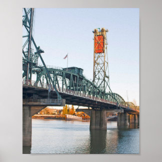 Hawthorne Bridge Portland Daytime Poster
