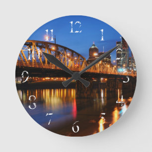 Hawthorne Bridge Round Clock