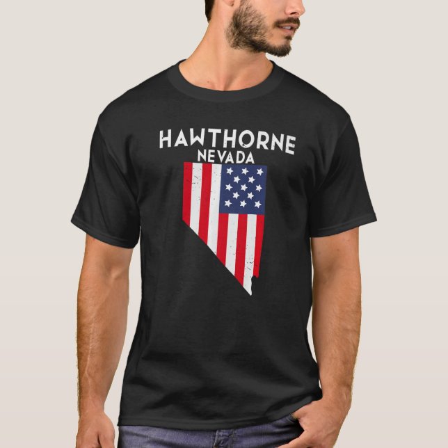 Hawthorne Nevada USA State America Travel Nevadan  T-Shirt (Front)