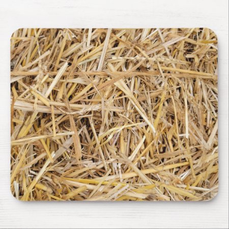 Hay Bale Background Mouse Pad
