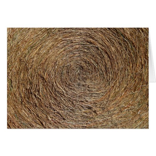 Hay Bale Blank Card (Front Horizontal)