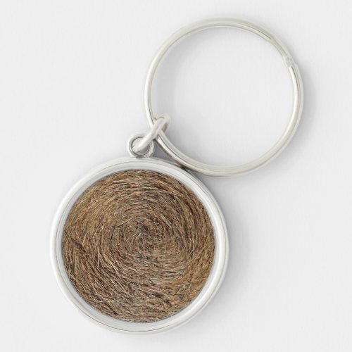 Hay Bale Keychain