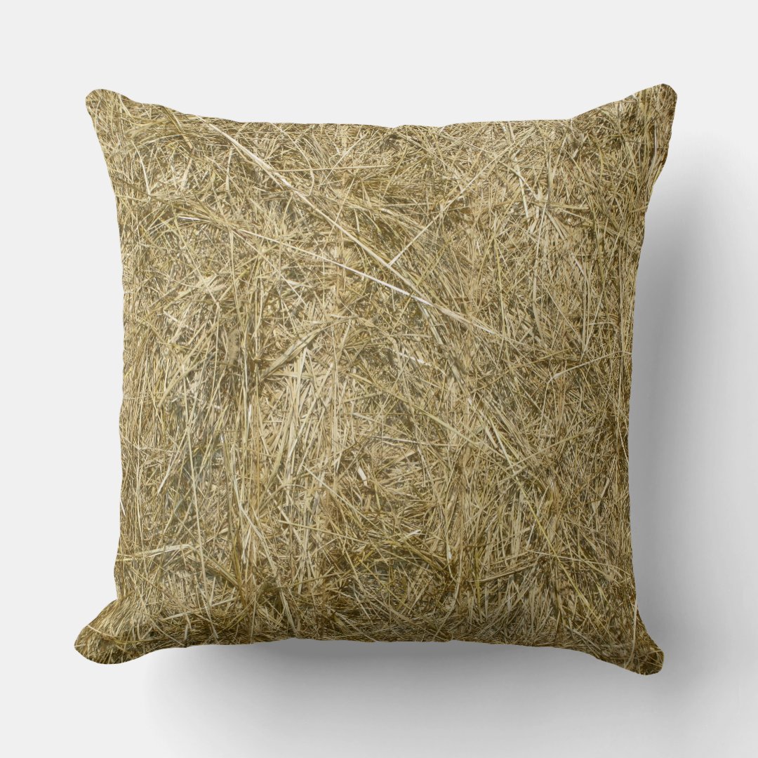 Hay Bale Throw Pillow Zazzle