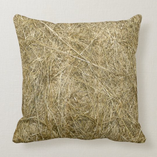 Hay Bale Throw Pillow