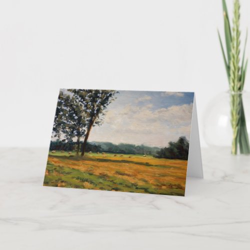 Hay Bales at the Farm Holiday Card