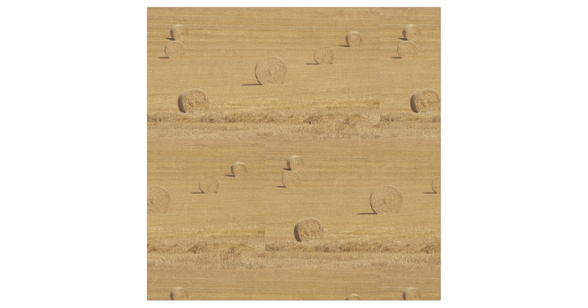 Hay Bales Fabric Zazzle