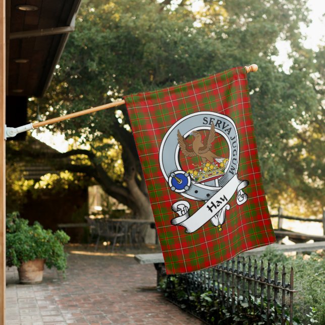 Hay Clan Badge Tartan Flag Scottish (In SItu)